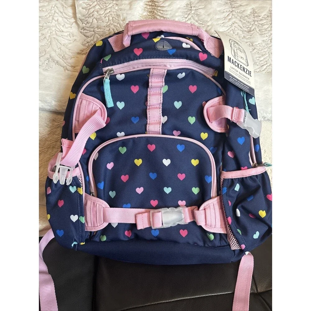 School Pottery barn Snoopy LARGE Backpack +UTENSILS Travel girl Heart Gift 🌈